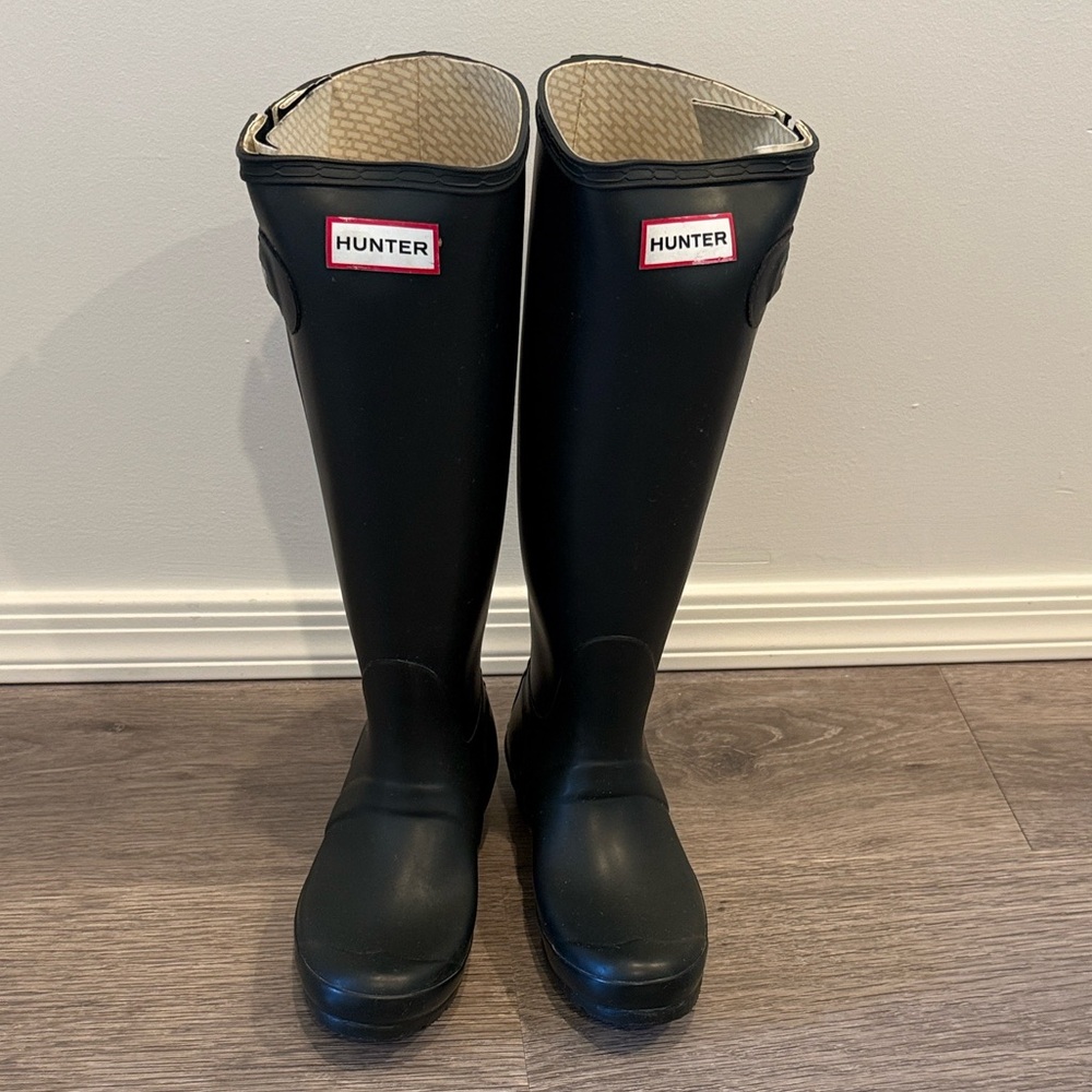 Hunter Original Tall Adjustable Rain Boots Dark Green - EU 36 (5W)